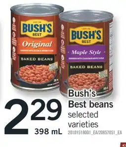 Fortinos BUSH'S BEST BEANS, 398 mL offer