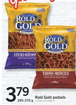 Fortinos ROLD GOLD PRETZELS, 295-370 G offer