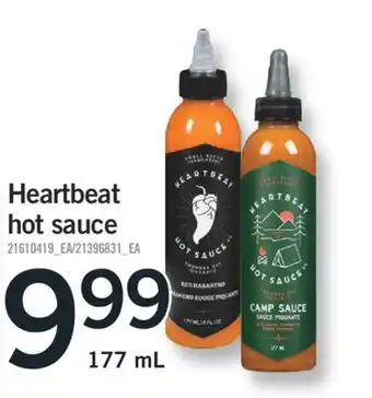 Fortinos HEARTBEAT HOT SAUCE, 177 ML offer