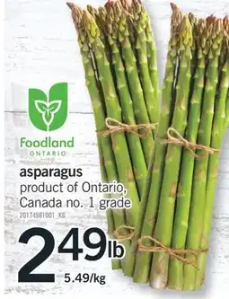 Fortinos ASPARAGUS offer