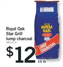 Fortinos ROYAL OAK STAR GRILL LUMP CHARCOAL, 10 lb offer