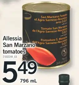 Fortinos ALLESSIA SAN MARZANO TOMATOES, 796 mL offer