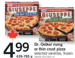 Fortinos DR. OETKER RISING OR THIN CRUST PIZZA, 439-785 g offer