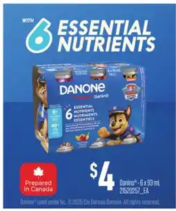 Loblaws DANINO , 6 x 93ML offer
