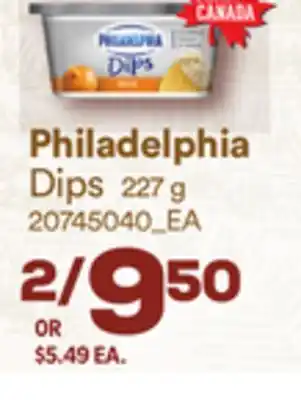 Loblaws PHILADELPHIA DIPS, 227G offer