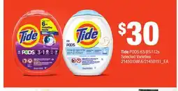 Loblaws TIDE PODS 63/85/112S offer