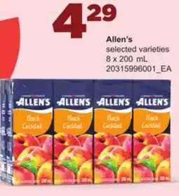 Loblaws ALLEN'S, 8 x 200 mL offer