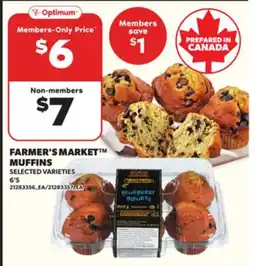 Loblaws FARMER'S MARKET MUFFINS, 6'S offer