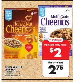 Loblaws GENERAL MILLS CHEERIOS, 260-292 G offer
