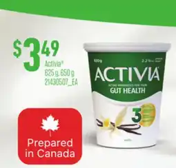 Loblaws ACTIVIA 625 G, 650 G offer