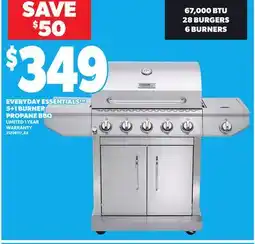 Loblaws EVERYDAY ESSENTIALS 5+1 BURNER PROPANE BBQ offer