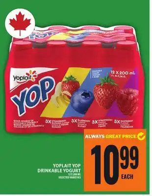 Food Basics YOPLAIT YOP DRINKABLE YOGURT offer