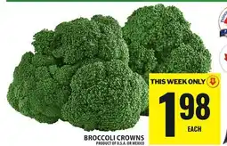 Food Basics BROCCOLI CROWNS offer