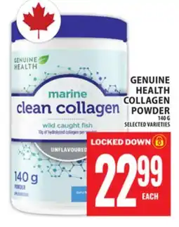 Food Basics GENUINE HEALTH COLLAGEN POWDER offer
