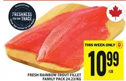 Food Basics FRESH RAINBOW TROUT FILLET offer