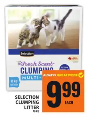 Food Basics SELECTION CLUMPING LITTER offer