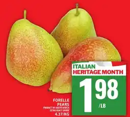 Food Basics FORELLE PEARS offer