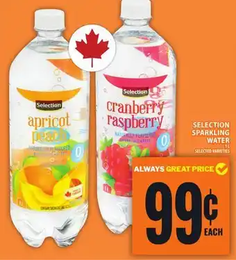 Food Basics SELECTION SPARKLING WATER offer