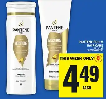 Food Basics PANTENE PRO-V HAIR CARE offer