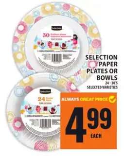 Food Basics SELECTION PAPER PLATES OR BOWLS offer