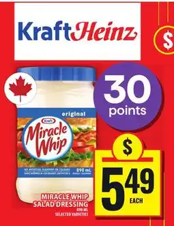 Food Basics KRAFT MIRACLE WHIP SALAD DRESSING offer