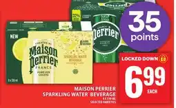 Food Basics MAISON PERRIER SPARKLING WATER BEVERAGE offer