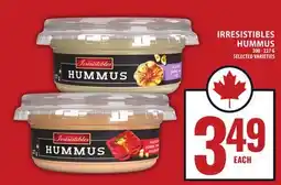 Food Basics IRRESISTIBLES HUMMUS offer