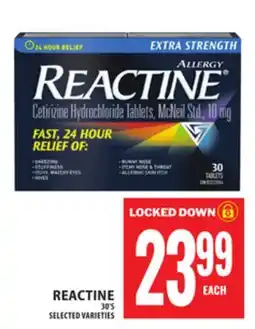 Food Basics REACTINE offer