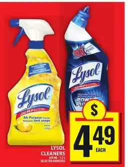 Food Basics LYSOL CLEANERS offer