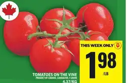 Food Basics TOMATOES ON THE VINE offer