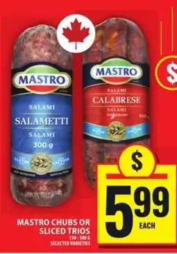 Food Basics MASTRO CHUBS OR SLICED TRIOS offer