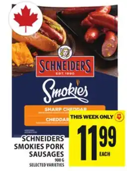 Food Basics SCHNEIDERS SMOKIES PORK SAUSAGES offer
