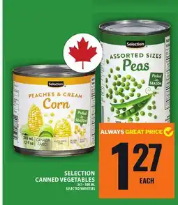 Food Basics SELECTION CANNED VEGETABLES offer