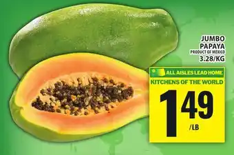 Food Basics JUMBO PAPAYA offer