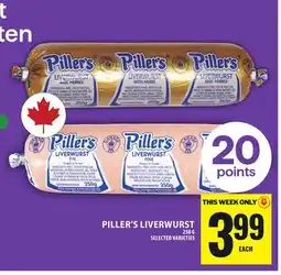 Food Basics PILLER'S LIVERWURST offer