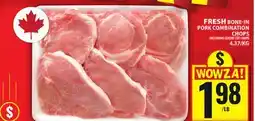 Food Basics FRESH BONE-IN PORK COMBINATION CHOPS offer