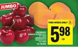 Food Basics CHERRIES or APRICOTS offer