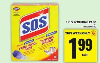 Food Basics S.O.S SCOURING PADS offer