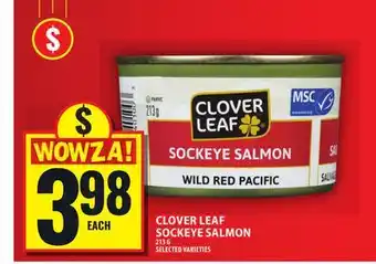 Food Basics CLOVER LEAF SOCKEYE SALMON offer