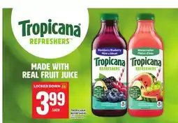 Food Basics TROPICANA REFRESHERS offer