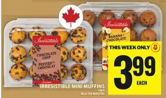 Food Basics IRRESISTIBLE MINI MUFFINS offer