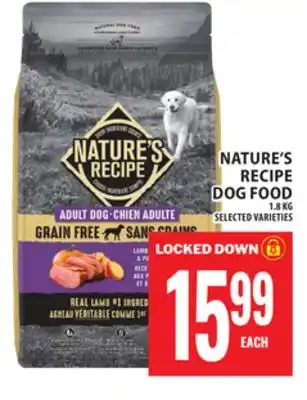 Food Basics NATURE'S RECIPE DOG FOOD offer