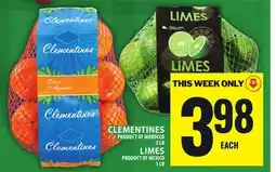 Food Basics CLEMENTINES OR LIMES offer