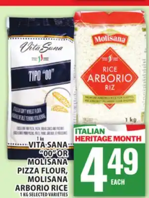 Food Basics VITA SANA 00 OR MOLISANA PIZZA FLOUR, MOLISANA ARBORIO RICE offer