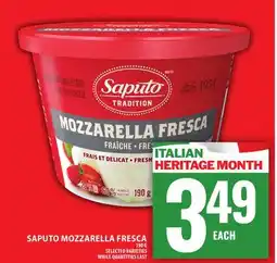 Food Basics SAPUTO MOZZARELLA FRESCA offer