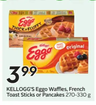 Sobeys KELLOGG'S Eggo Waffles, French Toast Sticks or Pancakes offer