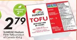 Sobeys SUNRISE Medium Firm Tofu offer