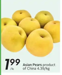 Sobeys Asian Pears offer