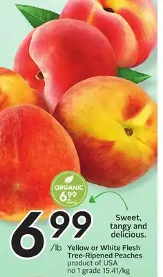 Sobeys Yellow or White Flesh Tree-Ripened Peaches offer