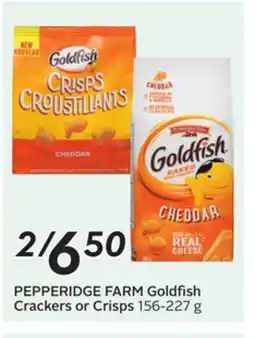 Sobeys PEPPERIDGE FARM Goldfish Crackers or Crisps offer